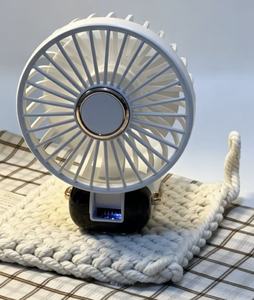Foldable Ice Compress Fan, High Turbo Wind, <b>USB</b> Rechargeable Durable <b>Mini</b> Handheld Cooler for Desktop Outdoor - Product Image 1
