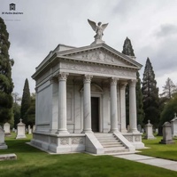 Crypte personnalisée de luxe en marbre et granit de conception européenne pour cimetière