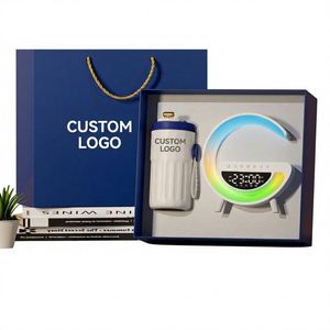 Luxury Smart Business Gift Set Digital Display Coffee <b>Mug</b> and Wireless Charging Bluetooth Speaker Night Light Gift Box - Product Image 1