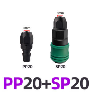 Schnell kupplungs schlauch Pneumatischer Kunststoffs tahl C-Typ Selbstsicher nder Luft schlauch Schnell kupplung Pneumatische Kupplungen Schnell kupplung - Product Image 2