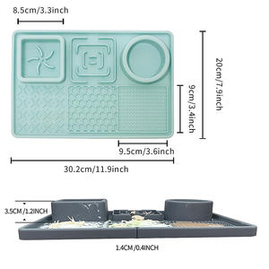 Alfombrilla Para Perro <span class=keywords><strong>Lamer</strong></span> Lick Mat Chien Silicone Ciotola Per Cani Silicone Pet Lick Mat Dog Lick Mat Avec Ventouses - Product Image 2
