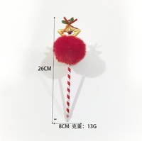 Stylo à bille en peluche de Noël, cloche d'arbre de Noël, étoile de Noël, stylo à bille de dessin animé, petit stylo cadeau de publicité de vacances