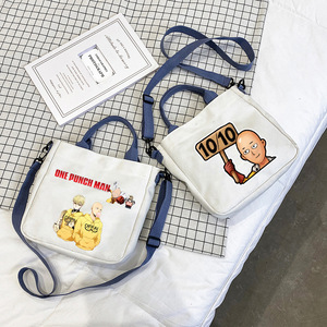 Anime Lovely Cartoon <span class=keywords><strong>One</strong></span> <span class=keywords><strong>Punch</strong></span> bolso de lona niños regalos promocionales teléfono móvil Widget bolsas almacenamiento personalizado bolso de hombro - Product Image 1