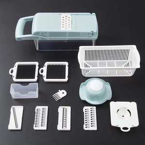 Multi-function Mandoline <b>Vegetable</b> Slicer With Drain Basket - Product Image 3