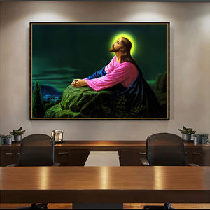 Il y a de la lumière derrière la série Religion de jésus, des images d'art mural et des affiches pour la décoration de la maison, caudro, décoration du salon - Product Image 6