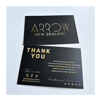 Impression personnalisée de cartes de remerciement faites à la main merci pour votre achat code de réduction carte de visite étiquette volante en papier nom logo carte