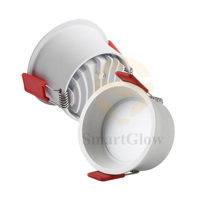 Hotel Projects 7W 9W 12W 15W LED SMD Downlight Aluminum Deep Cup Anti-glare Trimless Recessed Ceiling COB Down Light Downlights