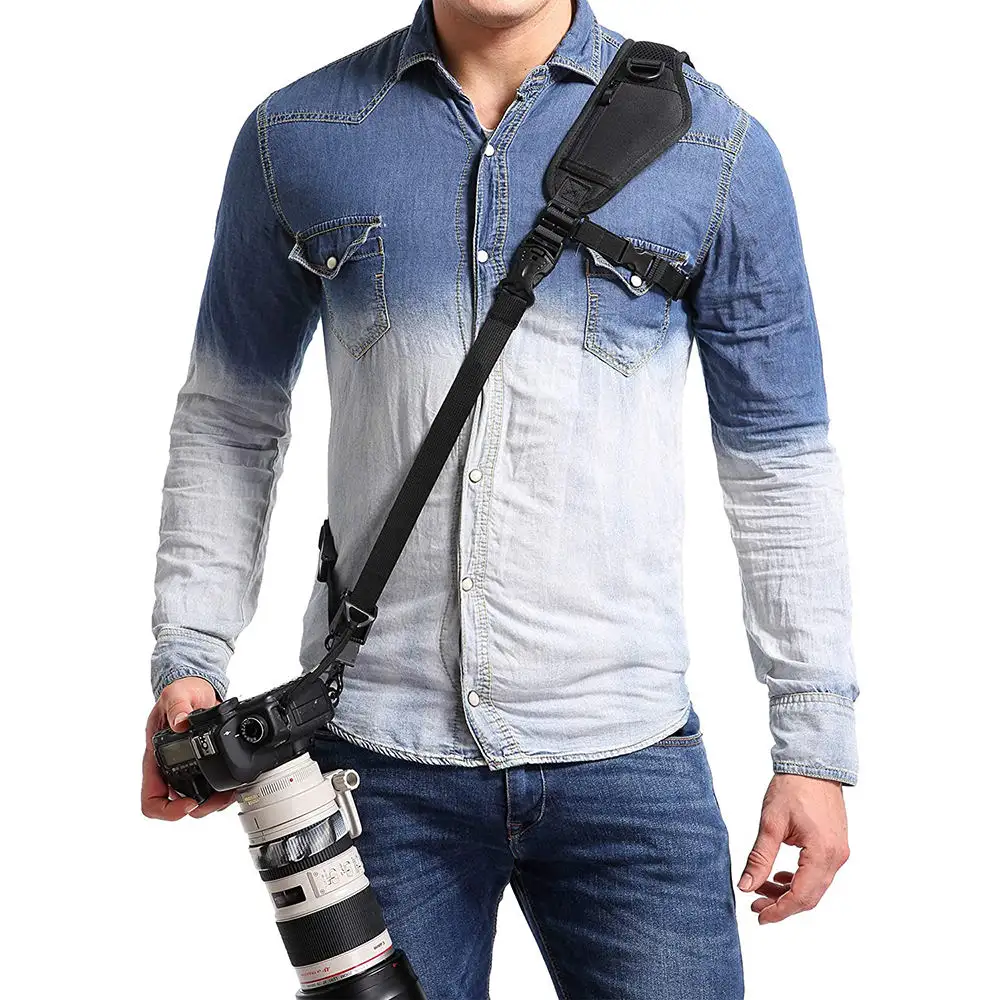 Tali kamera bahu portabel baru untuk kamera Slr Digital Dslr Canon Nikon Sonys sabuk tali leher aksesori kamera cepat