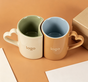 Juego de Tazas de Café de Cerámica Personalizadas para Parejas, Recuerdo de <span class=keywords><strong>Skye</strong></span>, Taza de Porcelana con Asa Alta, Venta al Por Mayor OEM - Product Image 4