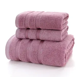 2021 vendita calda altamente assorbente organico di bambù set di asciugamani telo da bagno di lusso set di asciugamani