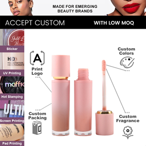 Gloss à lèvres hydratant au beurre de karité avec tube luxueux pour filles, brillance longue durée, gloss à lèvres à la <span class=keywords><strong>vitamine</strong></span> E - Product Image 4