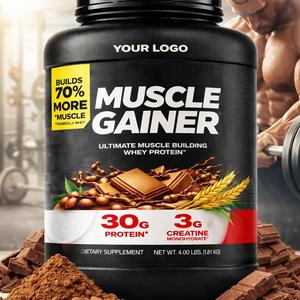 Proteína de Suero de Leche para Aumentar Masa Muscular OEM con Creatina para Energía y Crecimiento Muscular, Empaque Personalizado de Fábrica ISO - Product Image 2