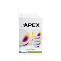 APEX Présentoir de bureau moderne en acrylique à 3 niveaux, écologique et personnalisé, avec tiroir amovible et mobile