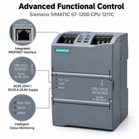 Siemens SIMATIC S7-1200 PLC CPU1211C DC20.4-28.8V PROFINET Kontrol Gerak NFC Bersertifikasi CE Otomasi Industri Stok Pabrik