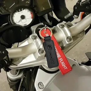 Para <span class=keywords><strong>BMW</strong></span> F800R <span class=keywords><strong>F800</strong></span> <span class=keywords><strong>R</strong></span> - Llavero de piel de vaca Crazy Horse para motocicleta - Product Image 2