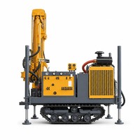 Machine de forage de puits d'eau rotative mini FYX200 de haute qualité, alimentée au diesel, portable, profondeur de forage de 200 m, faible bruit, Feida
