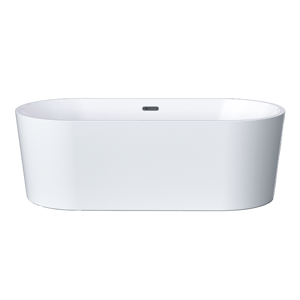 Icegalax <span class=keywords><strong>Baignoire</strong></span> en acrylique blanche ovale <span class=keywords><strong>Baignoire</strong></span> de luxe <span class=keywords><strong>Baignoire</strong></span> autoportante pour adulte une personne - Product Image 1