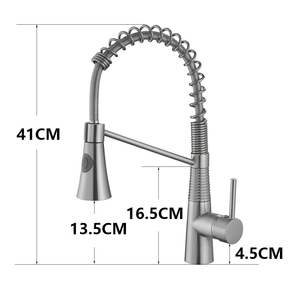 ก๊อกผสมน้ำในครัวแบบดึงออกได้ รุ่น AT9258BN ทำจากทองเหลือง - Product Image 6