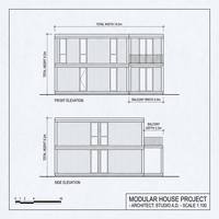 Maison Modulaire Préfabriquée de Luxe Prête à l'Expédition, Maison Conteneur Moderne Blanche à 2 Niveaux, Bureau Portable, Vues Panoramiques, Garantie de 2 Ans