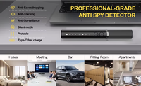 Détecteur de caméra espion RF KT3, détecteur de caméra cachée sans fil, détecteur de suivi GPS, scanner, détecteur d'appareil d'écoute GSM