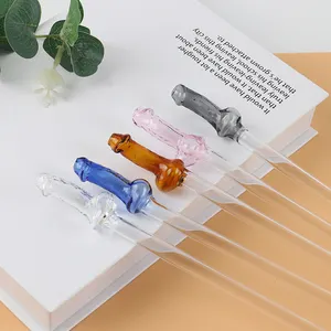 New Unique Style Phallus Recyclable High Borosilicate Drinking Glass Straw