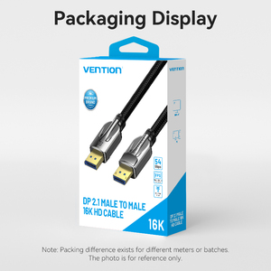 Cable Vention DP2.1 <span class=keywords><strong>HDMI</strong></span> 16K 30Hz/8K 60Hz/4K <span class=keywords><strong>144Hz</strong></span> <span class=keywords><strong>DP</strong></span> a <span class=keywords><strong>DP</strong></span>, Cable <span class=keywords><strong>HDMI</strong></span> de Aleación de Zinc - Product Image 5