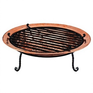 Foyer intérieur et extérieur en cuivre avec support en fer, 12 l - Product Image 1