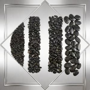 Pierre <span class=keywords><strong>de</strong></span> massage naturelle en pierre <span class=keywords><strong>de</strong></span> fleur <span class=keywords><strong>de</strong></span> pluie noire polie, écologique et durable, pour villa, salle <span class=keywords><strong>de</strong></span> bain, cour, allée, parc - Product Image 3