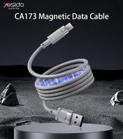 Câble de données magnétique Yesido CA173 USB vers Type-C, longueur maximale de 1 mètre, charge rapide 18W