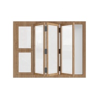 Fenêtre pliante en verre trempé double vitrage PVC, insonorisée, avec moustiquaire en acier inoxydable, personnalisable pour salon