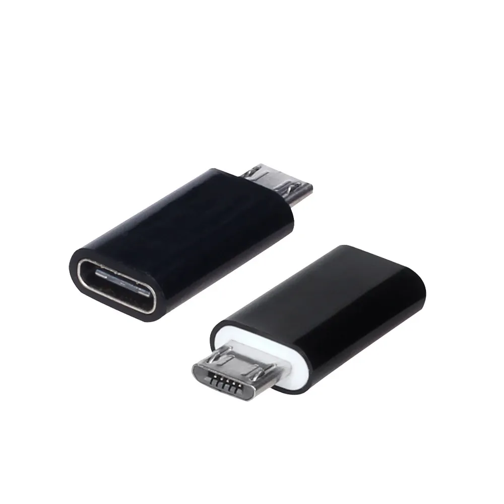 Caliente tipo-C conector hembra a Micro USB macho USB 3,1 convertidor de adaptador de datos de alta velocidad Android certificado celular accesorios del teléfono