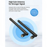 Antenne pliable 2.4G 4G 433MHz, module WiFi, ZigBee, LANYA, antenne externe en caoutchouc, connecteur, antenne sans fil 3dBi