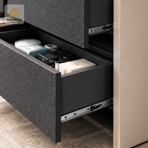 Comò Moderno Minimalista in Legno HarmTai 140cm, <span class=keywords><strong>Cassettiera</strong></span> Grande Capacità Bicolore con Cassetti Silenziosi e Scorrevoli per Camera da Letto - Product Image 6