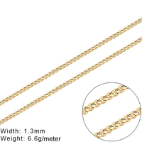 Nouvelle Chaîne Rolo Style Vintage 1,3 mm en Or Massif 14 carats (AU585) pour la Fabrication de Bracelets et Colliers – Bijoux Durables