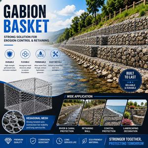 Prix d'usine <span class=keywords><strong>Gabion</strong></span> en treillis d'acier galvanisé pour murs de soutènement - Product Image 3