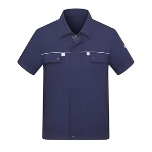 Uniforme de trabajo de manga corta de alta calidad, camisa de trabajo para hombres, uniforme de trabajador de construcción - Product Image 3
