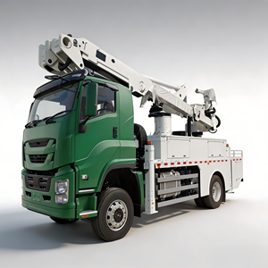 รถบรรทุกยกคนแบบมีฉนวนกันไฟฟ้าแรงสูง ISUZU 18 เมตร 20KV สำหรับงานไฟฟ้าแรงสูงในระบบไฟฟ้าสาธารณะ - Product Image 1