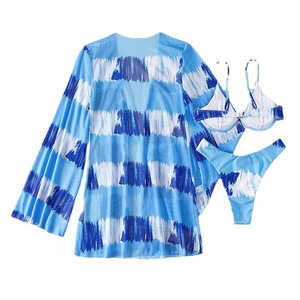 Sẵn Sàng Để Vận Chuyển Bikini Gọng In Thời Trang Theo Yêu Cầu Váy Đi Biển Xẻ Tà Đồ Bơi 3 Mảnh Che Phủ Ngoại Cỡ Đồ Đi Biển - Product Image 6