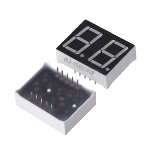 Pantalla LED de 2 Dígitos de 0.56 Pulgadas, 5621, Alto Brillo, Rojo/Azul/Blanco, Ánodo/Cátodo Común (CC/CA) - Product Image 4