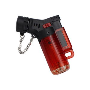 Bán buôn biểu tượng tùy chỉnh Windproof Inflatable nhựa trong suốt ngọn đuốc khí nhẹ hơn với khóa - Product Image 5