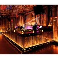 Superbe comptoir de bar éclairé par led, design sur mesure, hôtel, boîte de nuit, musique
