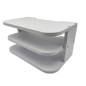 Caja de almacenamiento para enrutador WiFi, estante de almacenamiento de gestión de cables multicapa montado en la pared, estante para enrutador, estantes <span class=keywords><strong>flotantes</strong></span>, estante para decodificador de TV - Product Image 1