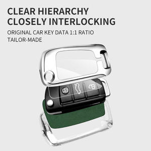 Étui de protection pour <span class=keywords><strong>clé</strong></span> de voiture en alliage de zinc et cuir avec logo pour <span class=keywords><strong>Audi</strong></span> A1 <span class=keywords><strong>A3</strong></span> A4 A5 A6 A7 Q3 Q5 Q7 B6 B7 B8 <span class=keywords><strong>8P</strong></span> 8V 8L C5 C6 TT RS – Accessoires intelligents - Product Image 5