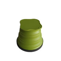Gobelet pliable et rétractable en silicone durable, adapté aux aliments, pour les voyages en plein air