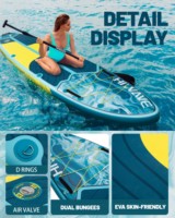 Planche à pagaie gonflable SUP de pêche personnalisée de haute qualité OEM, planche de surf souple en gros, planche à pagaie gonflable Isup