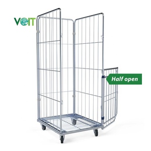 Transporte y colección Lino 4 lados Rollo Lavandería Colección Alambre Carro - Product Image 3