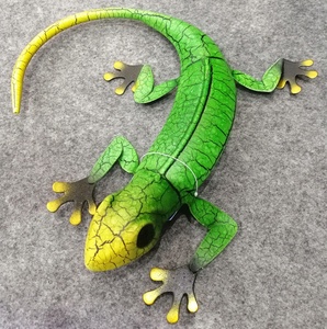 BETTER Wholesale <span class=keywords><strong>Liffy</strong></span> Metal Gecko Wall Hanger Art Home And Garden Outdoor Wall Decor Crafts - Product Image 2