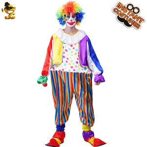 Mono de payaso gordo <span class=keywords><strong>para</strong></span> <span class=keywords><strong>Halloween</strong></span> <span class=keywords><strong>para</strong></span> hombre, traje de payaso divertido colorido <span class=keywords><strong>para</strong></span> fiesta de rol - Product Image 2