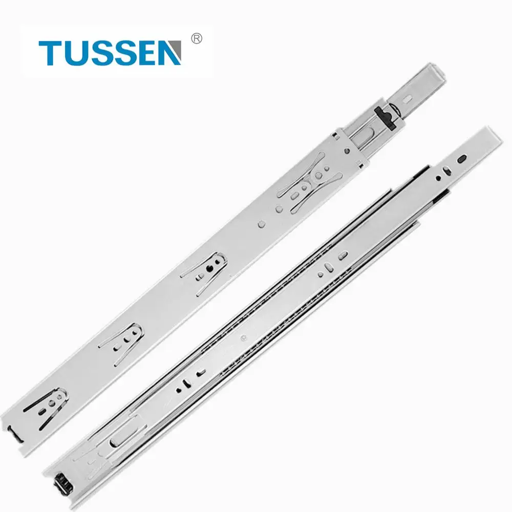 Drawer Sliding Track 10 to 24 inch 45mm Heavy Duty Cabinet Kitchen Slider Telescopic Channel