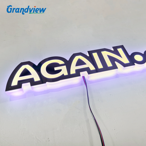 Acrilico led segno in bianco, led segno negozio al di fuori, led gelato negozio segno - Product Image 6